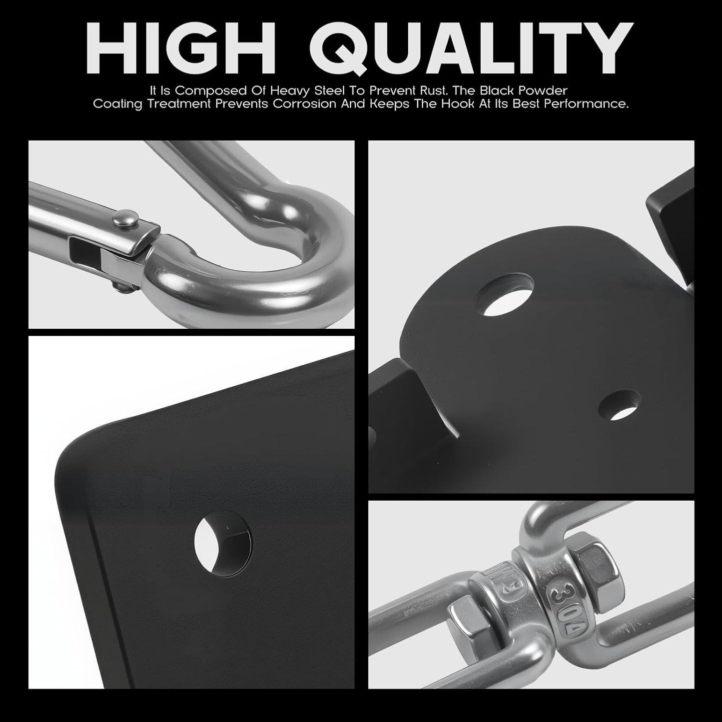 Heavy Bag Hanger,Boxing Bag Hanger,Punching Bag Hanger,360° Rotation Wall Ceiling Mount Wood Beam Hook