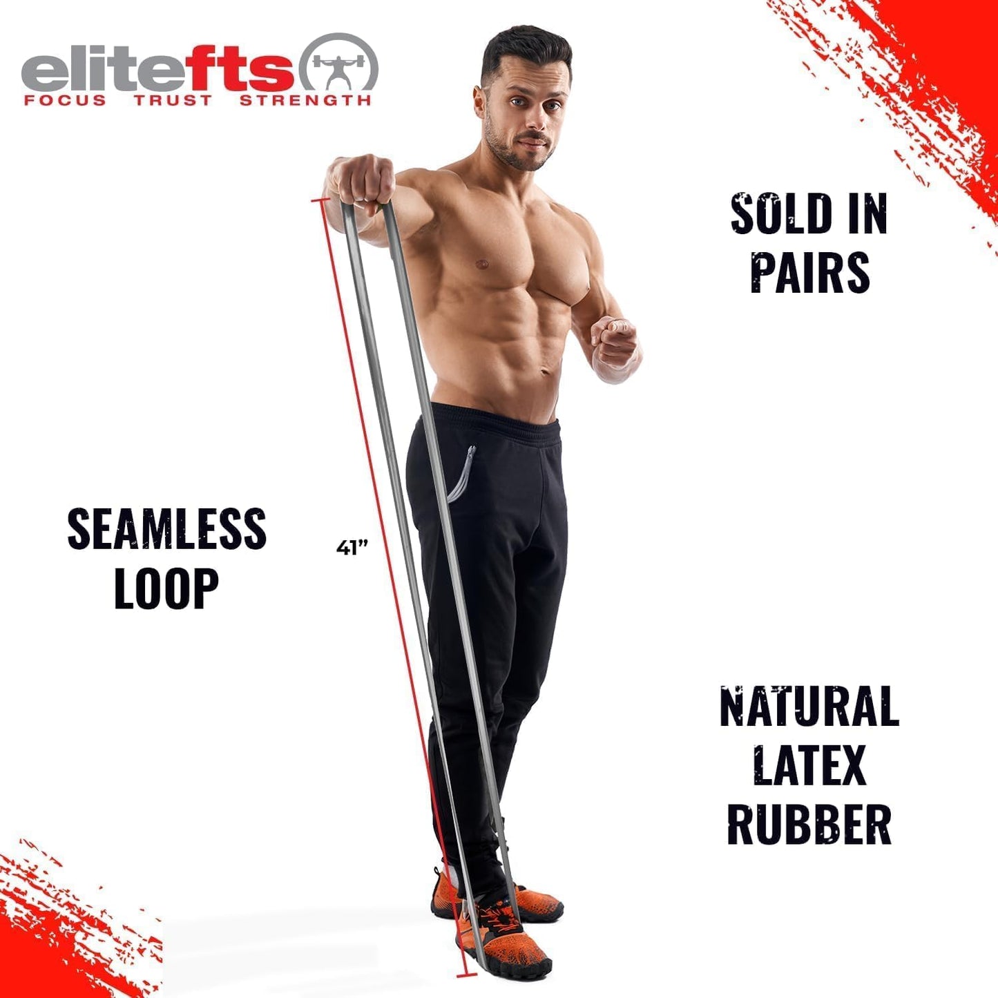 EliteFTS Pro Resistance Band - Boost Core Stability and Flexibility with This Portable, Joint-Friendly Tool