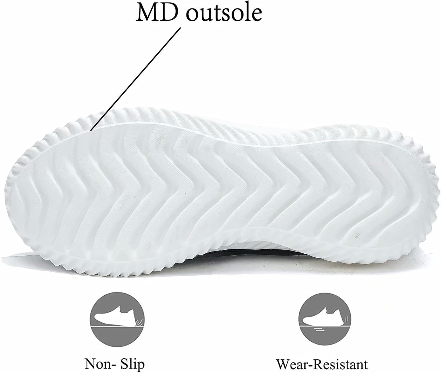 Mens Slip On Running Shoes Athletic Walking Trainers Lightweight Breathable Mesh Tennis Sneakers