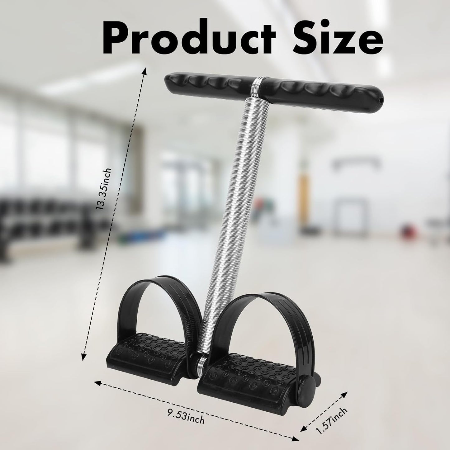 Pedal Puller Resistance Bands with Single Spring – Durable Sit Up Equipment for Home Gym, Strength Training for Abs, Legs, Chest – Portable Full-Body Workout Gear