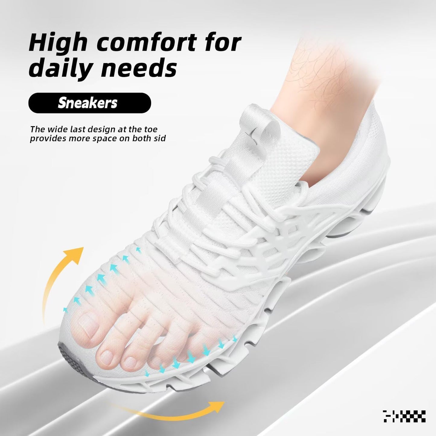Men's Slip on Walking Running Shoes Blade Tennis Casual Fashion Sneakers Comfort Non Slip Work Sport Athletic Trainer