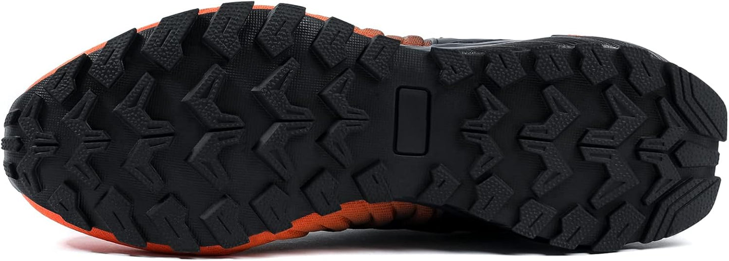 Kricely Men's Walking Shoes Breathable Lightweight Fashion Sneakers Non Slip Sport Gym Jogging Trail Running Shoes