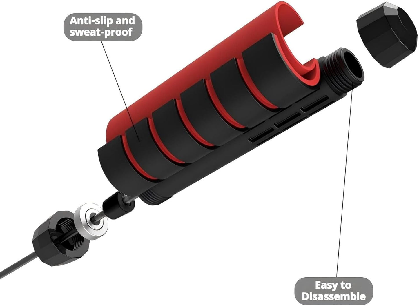 Weighted Jump Rope,Adjustable Tangle-Free Rapid Speed Steel Jumping Rope for Kids,Women and Men,Workout Jump Rope with Foam Handles,Exercise & Slim Body Skipping Rope at Home School Gym