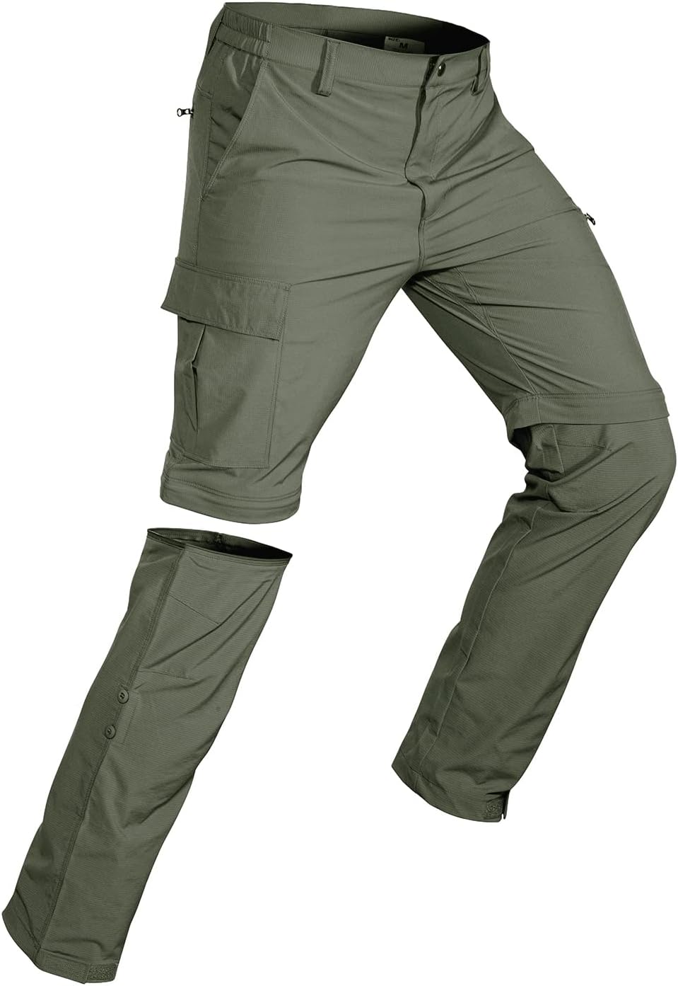 Wespornow Men's-Convertible-Hiking-Pants Quick Dry Lightweight Zip Off Breathable Cargo Pants for Outdoor, Fishing, Safari