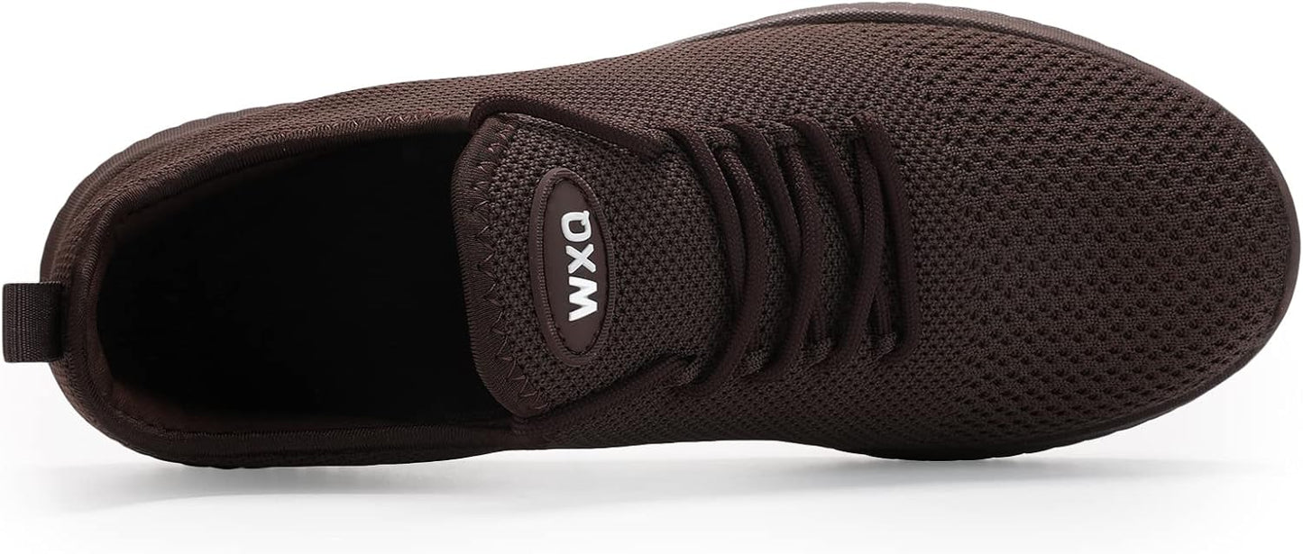 WXQ Men's Running Shoes Comfortable Lightweight Breathable Walking Shoes Mesh Workout Casual Sports Shoes