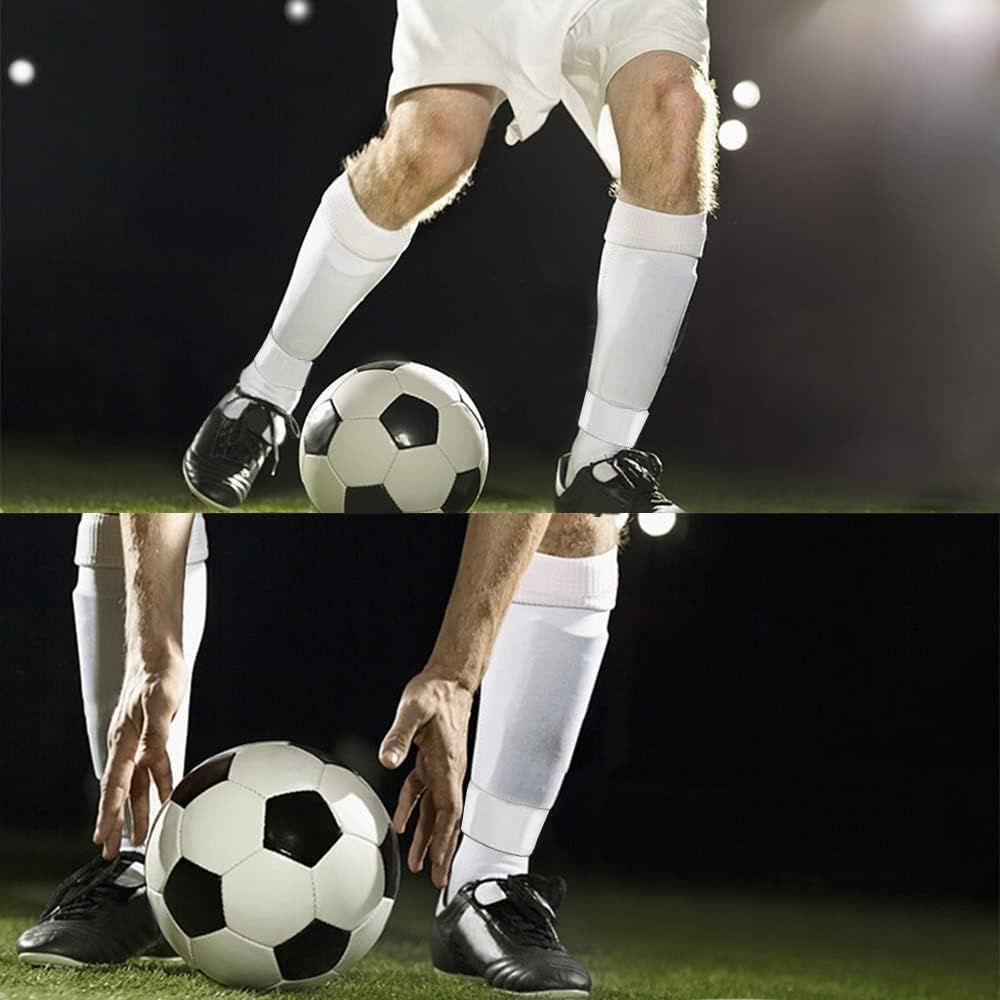 Men's Soccer Non Skid Ball Socks Anti Slip Grip Non Slip Socks, Shin Guard Sleeves, With Or Without Guard Straps for Football
