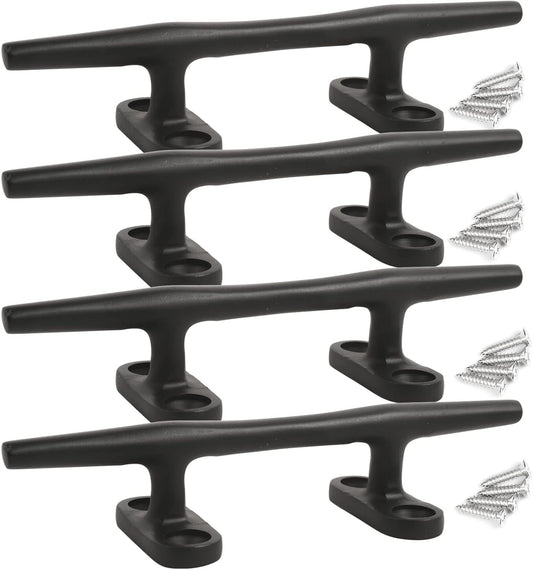 Boat Cleats 4 inch/5 inch/6 inch/8 inch Marine Dock Cleats Stainless Steel Boat Rope Cleat with Fasteners for Marine, Deck, Nautical Décor