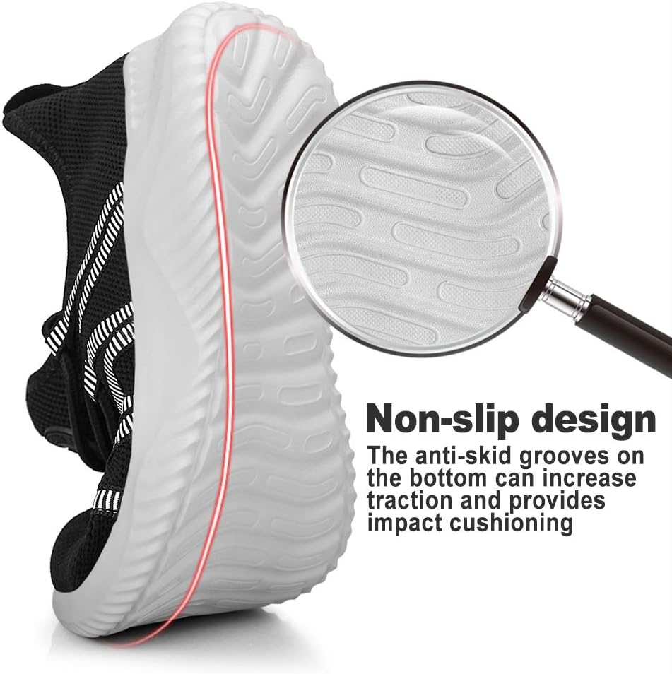 Feethit Mens Slip On Running Shoes Breathable Lightweight Comfortable Fashion Non Slip Sneakers for Men