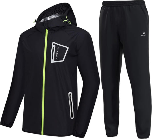 HOTSUIT Sauna Suit Men Anti Rip Boxing Sweat Suits Exercise Workout Jacket