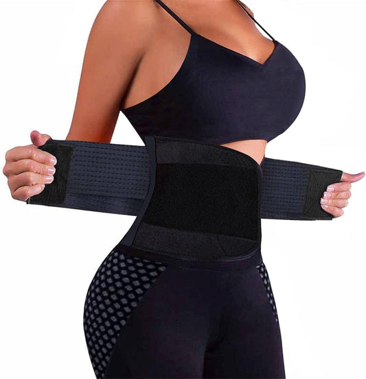 VENUZOR Waist Trainer Belt for Women - Waist Cincher Trimmer - Slimming Body Shaper Belt - Sport Girdle Belt (UP Graded)