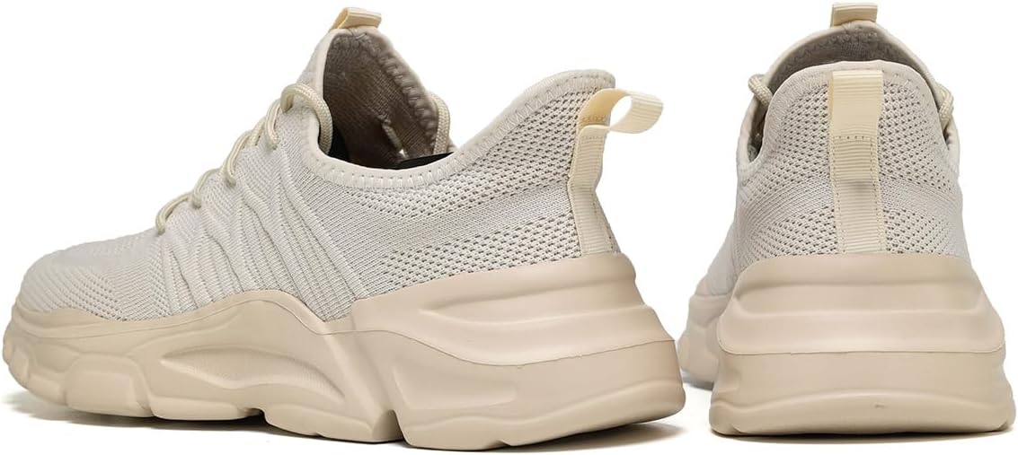 Mens Slip On Running Shoes Athletic Walking Trainers Lightweight Breathable Mesh Tennis Sneakers