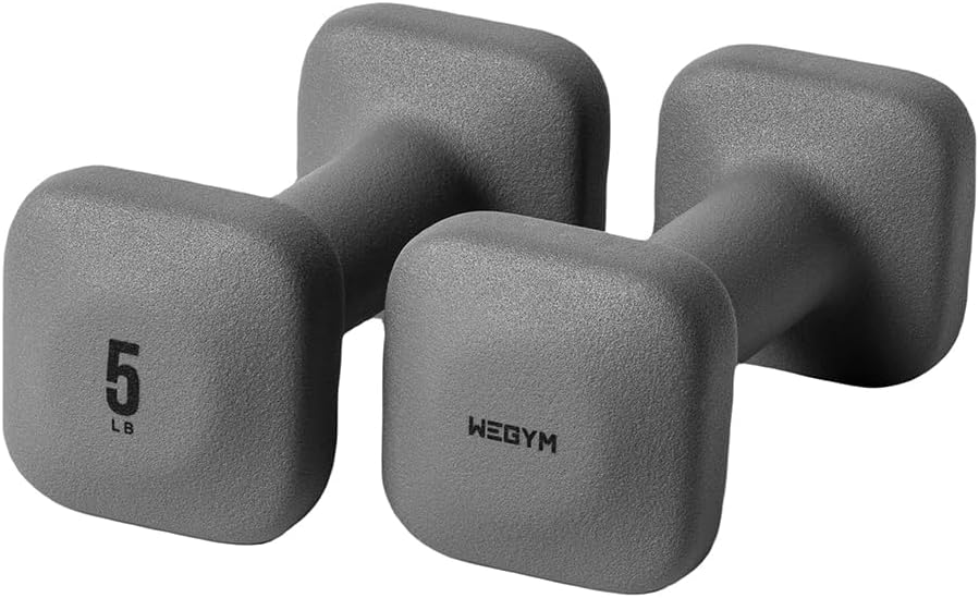 SafeGrip Dumbbells, Anti-Slip, Anti-Roll, Thick Handles, Free Weights, Square Dumbbells for Secure Workouts at Home, Weightlifting, and Personal Training