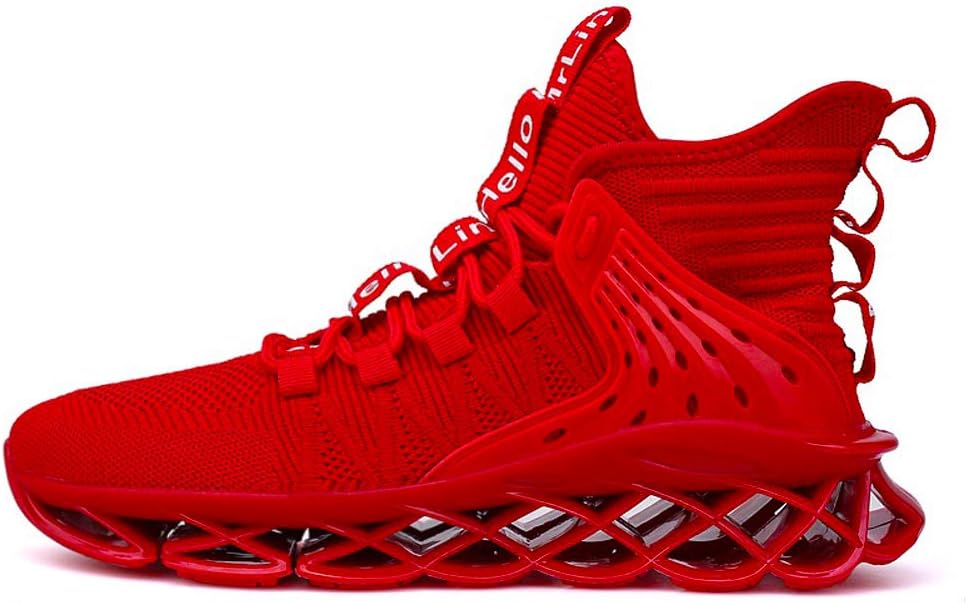 Hello MrLin Men's Running Shoes Non Slip Athletic Tennis Walking Blade Type Sneakers Hip Hop