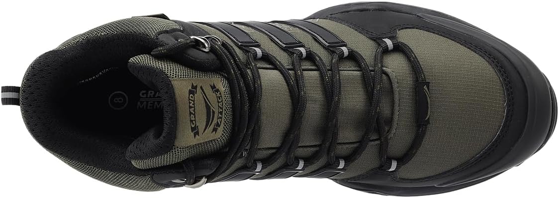 Men's Mid Waterproof Hiking Boots Lightweight Approach Trekking Comfortable Backpacking Non Slip Work Shoes Outdoor Camping Travel Cross Trainer Sneakers