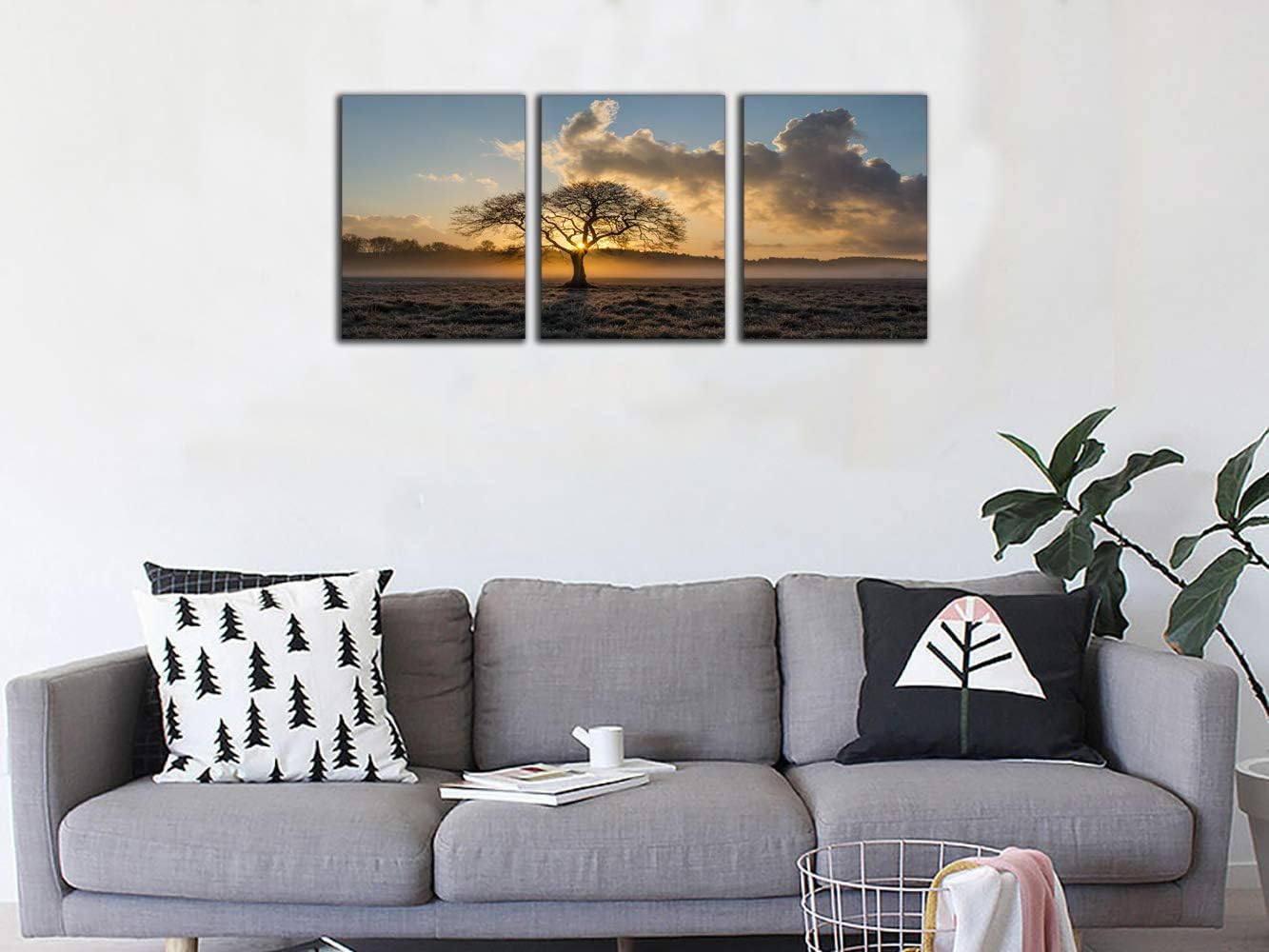 Motivational Wall Art Inspirational Entrepreneur Quotes Canvas Painting Tree of Life Modern Inspiring Posters Pictures Prints Framed Artwork Decorations for Living Room Home Office House Decor