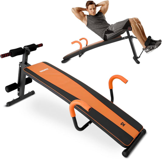 SQUATZ Adjustable Bench for Home Gym - Versatile Weight Bench for Men & Women - Ergonomic Workout Bench for Bench Press & Full Body Exercise - Heavy-Duty Steel, Non-Slip Design