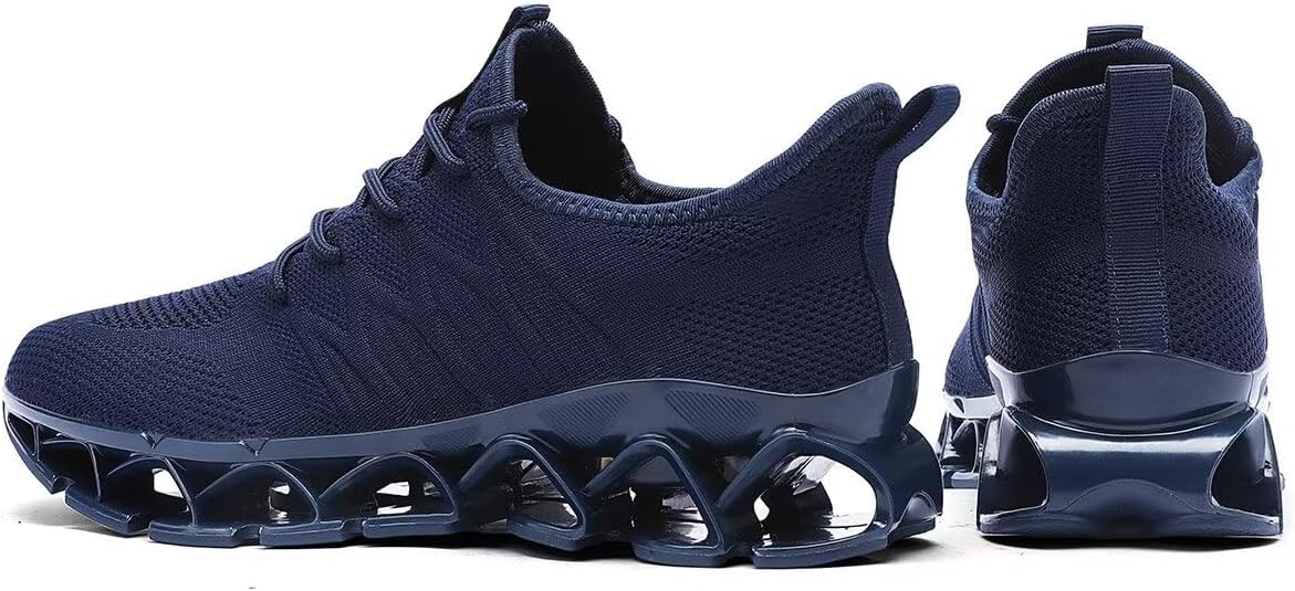 Mens Slip on Walking Running Shoes Blade Tennis Casual Fashion Sneakers Comfort Non Slip Work Sport Athletic Trainer