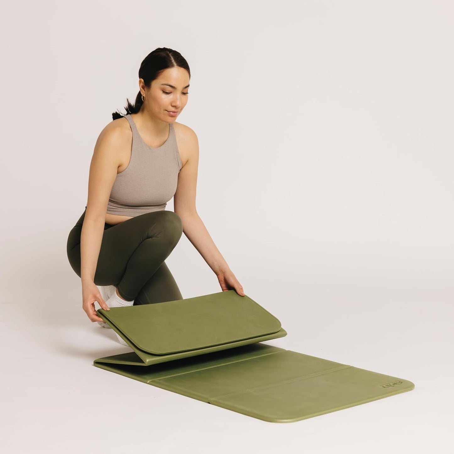 Foldable Multi-Purpose Fitness & Yoga/Pilates Mat, Workout Mat with Non-Slip Surface, Portable & Lightweight, For Studio or Home Use, As Seen on Shark Tank