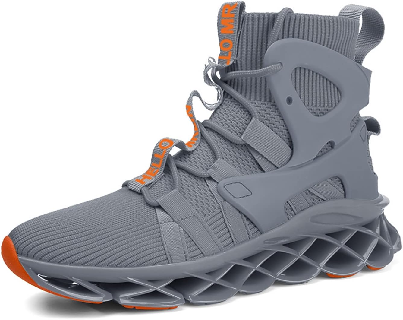 Hello MrLin Men's Running Shoes Non Slip Athletic Tennis Walking Blade Type Sneakers Hip Hop