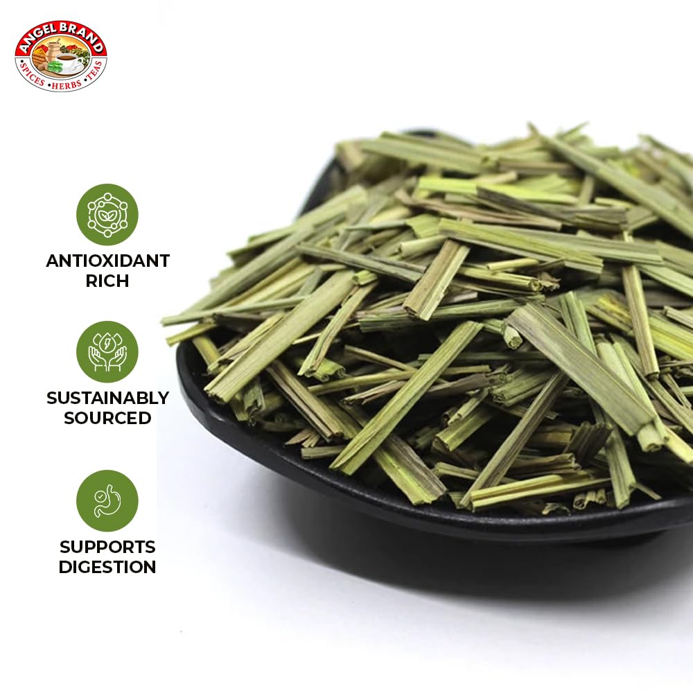 Angel Brand Fever Grass Tea Jamaican – 0.25 oz Pouch Pack of 3 – Dried Lemongrass Leaves for Herbal Tea and Infusions.