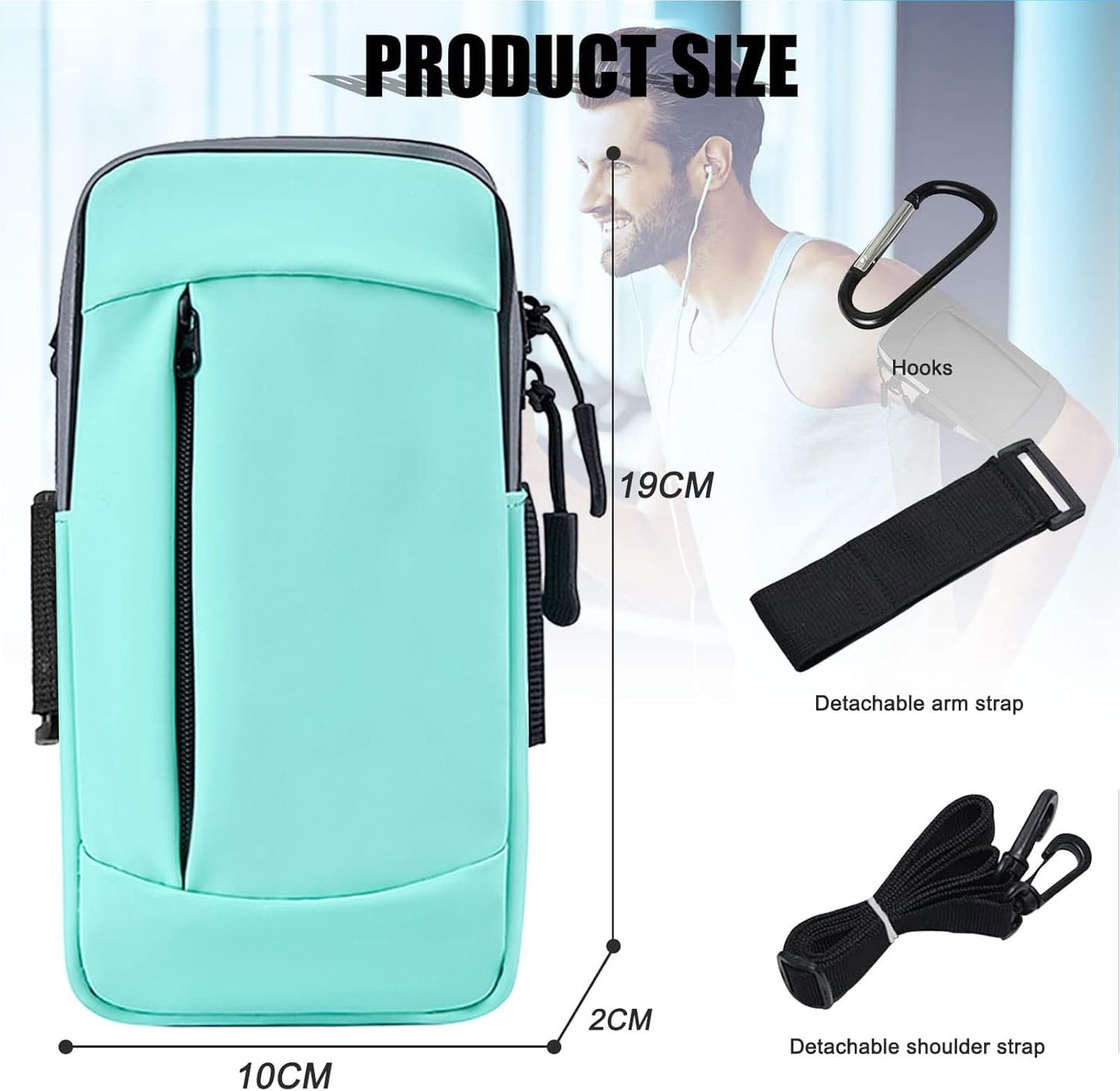 Phone Holder Arm Bands for Running Armband Small Crossbody Bags for Women Kids,iPhone 15 14 13 12 11 Pro Max Xs Xr X 6 7 8 Plus SE Mini Galaxy Ultra Edge S24 S23 Note