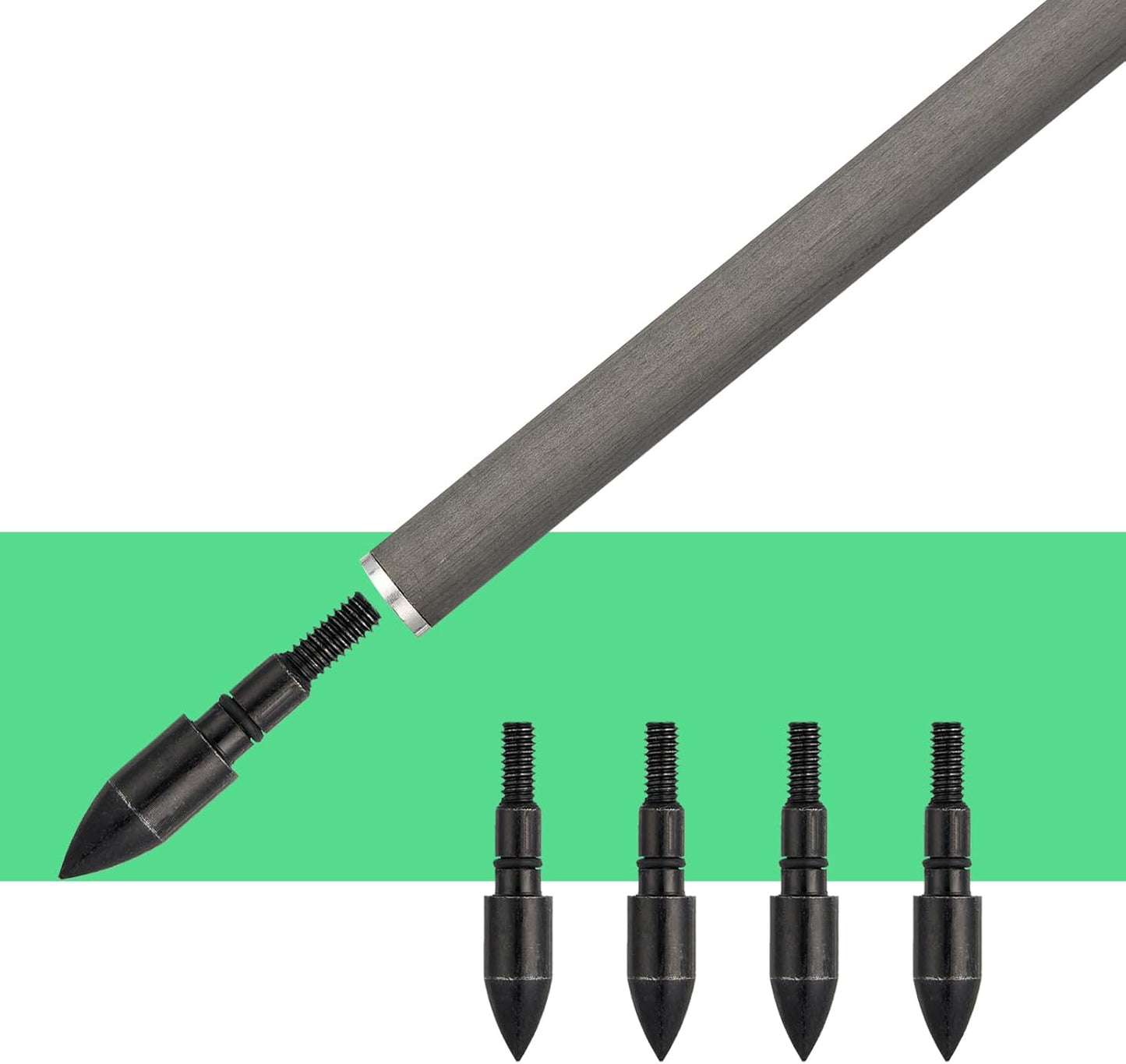 Crossbow Bolts 15 Inch Archery Carbon Crossbow Arrows with Moon Nocks Hunting Archery Arrows（12pcs