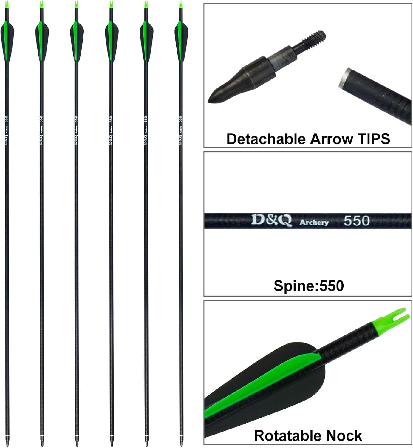 D&Q Archery Bow and Arrow Set for Adults Beginner Teenagers Youth, Takedown Recurve Bow 20lbs 30lbs 40lbs Left and Right Handed Bow, Recurve Bow Set for Outdoor Target Practice