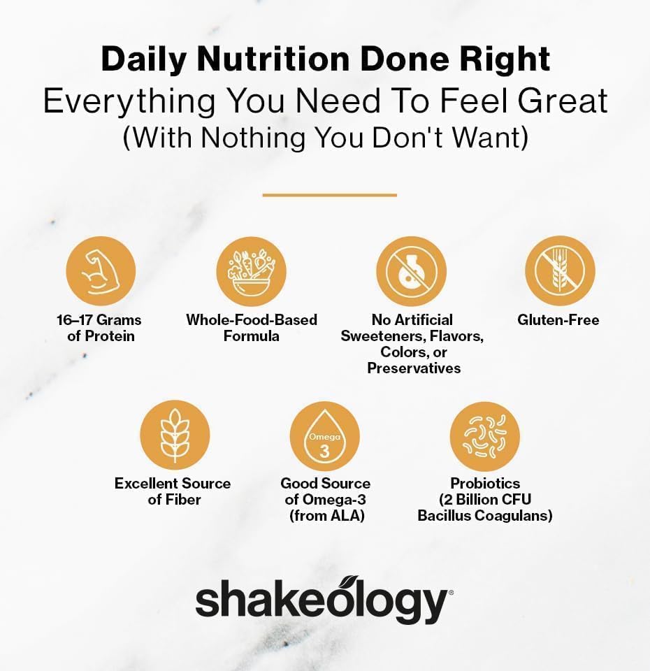 Shakeology 0g Added Sugar Sampler Pack Vegan & Whey Protein Powder, Gluten Free Superfood Protein Shake with Supergreens, Probiotics for Gut Health, Adaptogens, Vitamins, 16g Protein per Serving