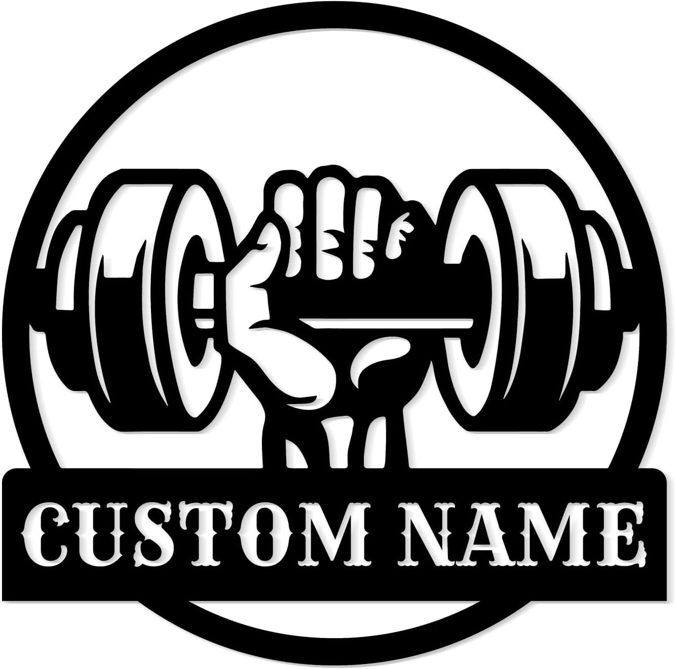 Personalized Metal Gym Sign, Custom Fitness Metal Wall Decor, Body Builder Lovers Gift, Gym Custom Unique Metal Wall Art, fitness room decor, home gym decor, gym wall art (Style-6)