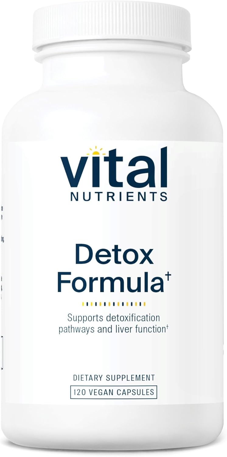 Vital Nutrients Detox Formula | Vegan Liver Detox | Antioxidant Supplement Promotes Liver & Detoxification Support | Gluten, Dairy, Soy Free | Non-GMO | 120 Capsules