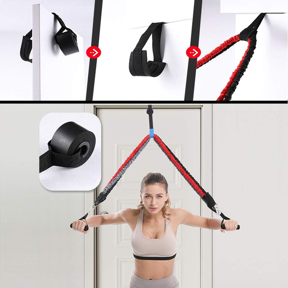 Resistance Band with Handle, Exercise Bands with Handles, Ideal for Strength Training, Muscle Toning, Physical Therapy