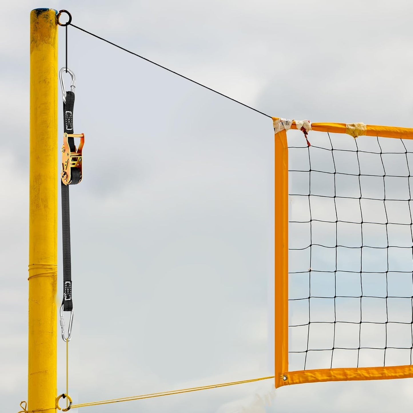 2 Pcs Volleyball Net Ratchet Strap Heavy Duty Net Tensioning Lever Ratchet Volleyball Poles Rope Tightener