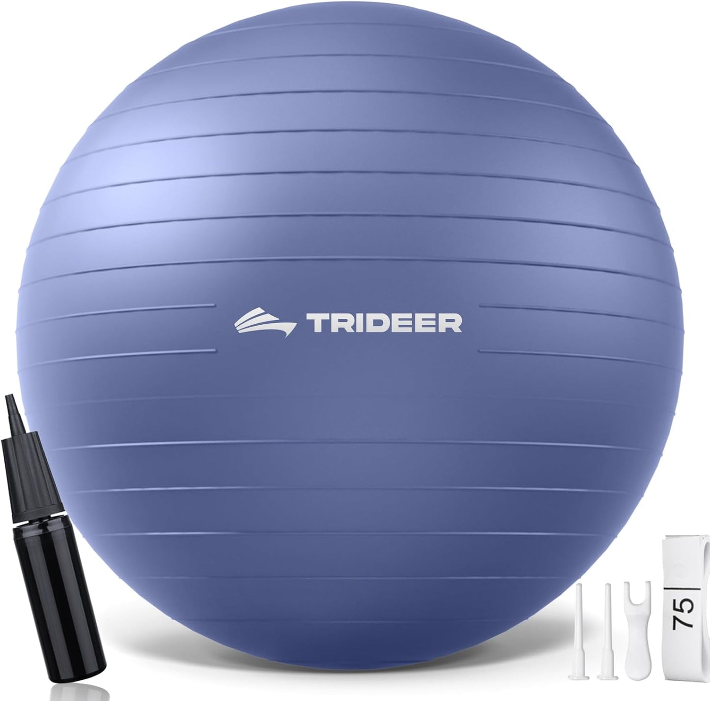 Trideer Yoga Ball – Anti-Burst Exercise Ball for Pregnancy, Office, Birthing, Stretching & Core Workout – Home Gym & Therapy