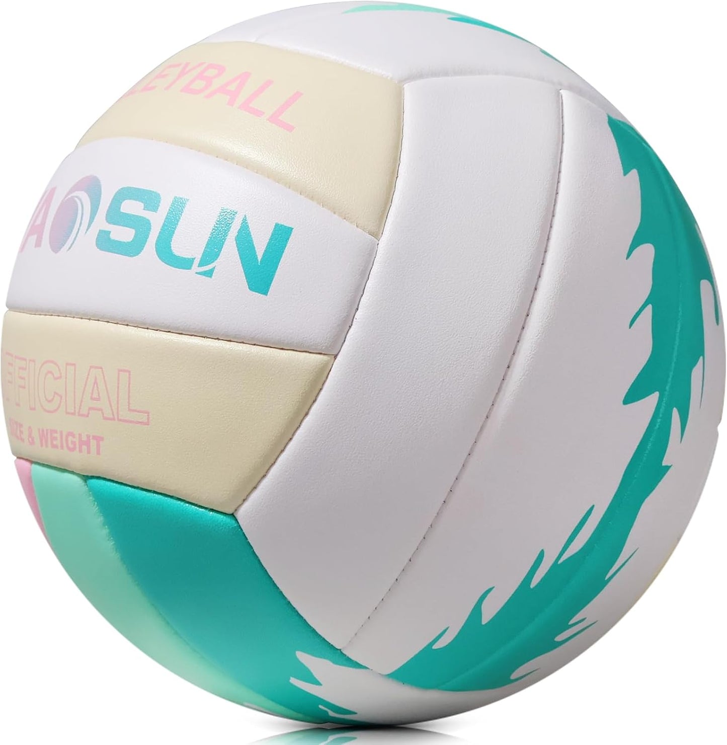 Soft Official Volleyball for Indoor Outdoor Beach, Size 5 Training Volleyball for Beginner Teenager Adult…