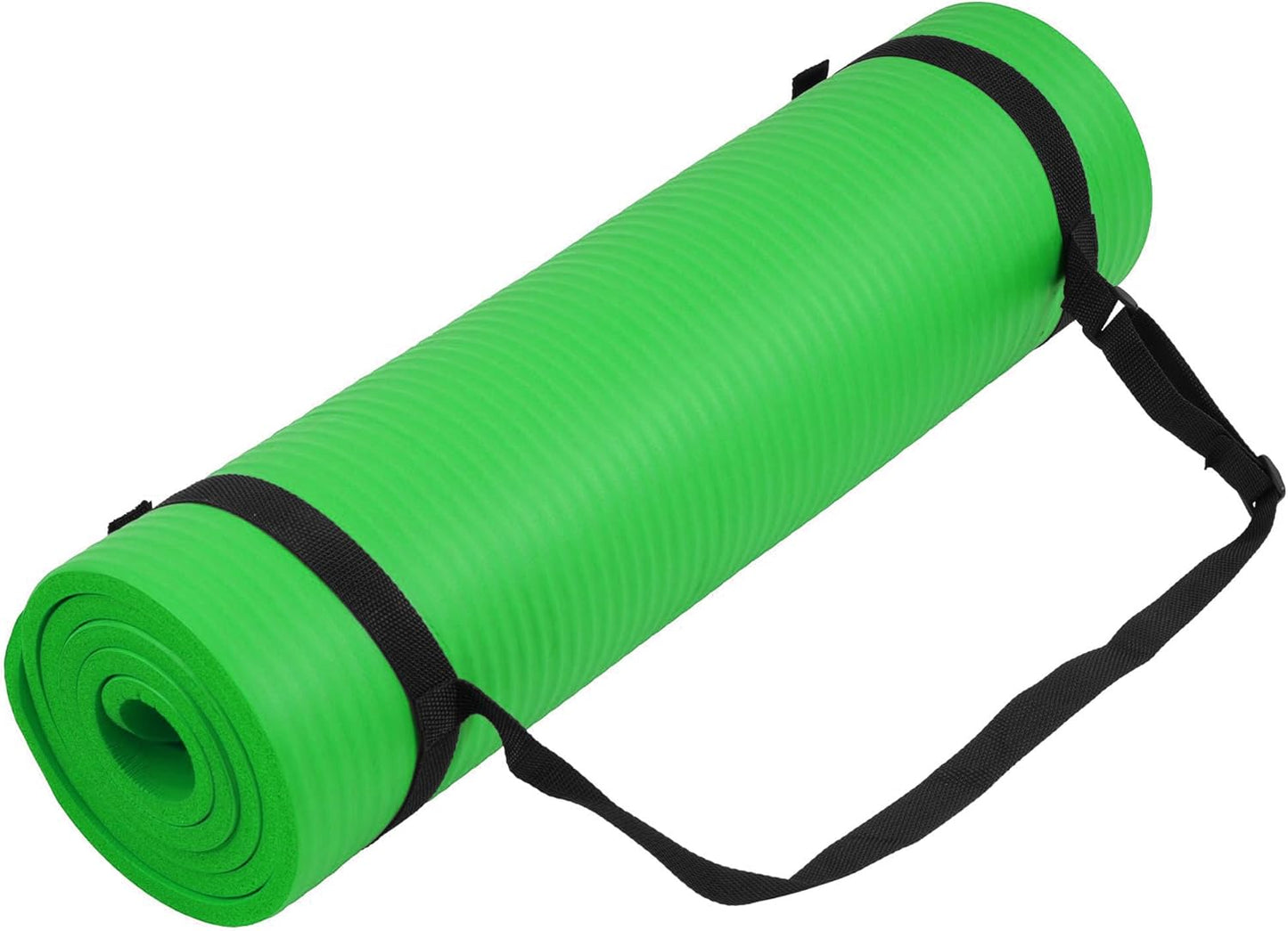 Yoga Mat, 1/2-Inch Extra Thick High Density Exercise Mat, Anti-Tear Exercise Yoga Mat with Carrying Strap, Suitable for Various Yoga Exercises