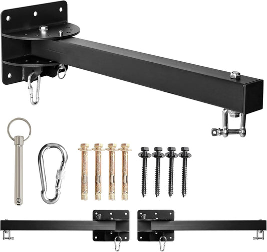 Heavy Bag Hanger, Wall Mount Punching Bag Hanger, Adjustable Heavy-Duty Wall Bracket for Home Gym Indoor Outdoor, Supports up to 900Ib