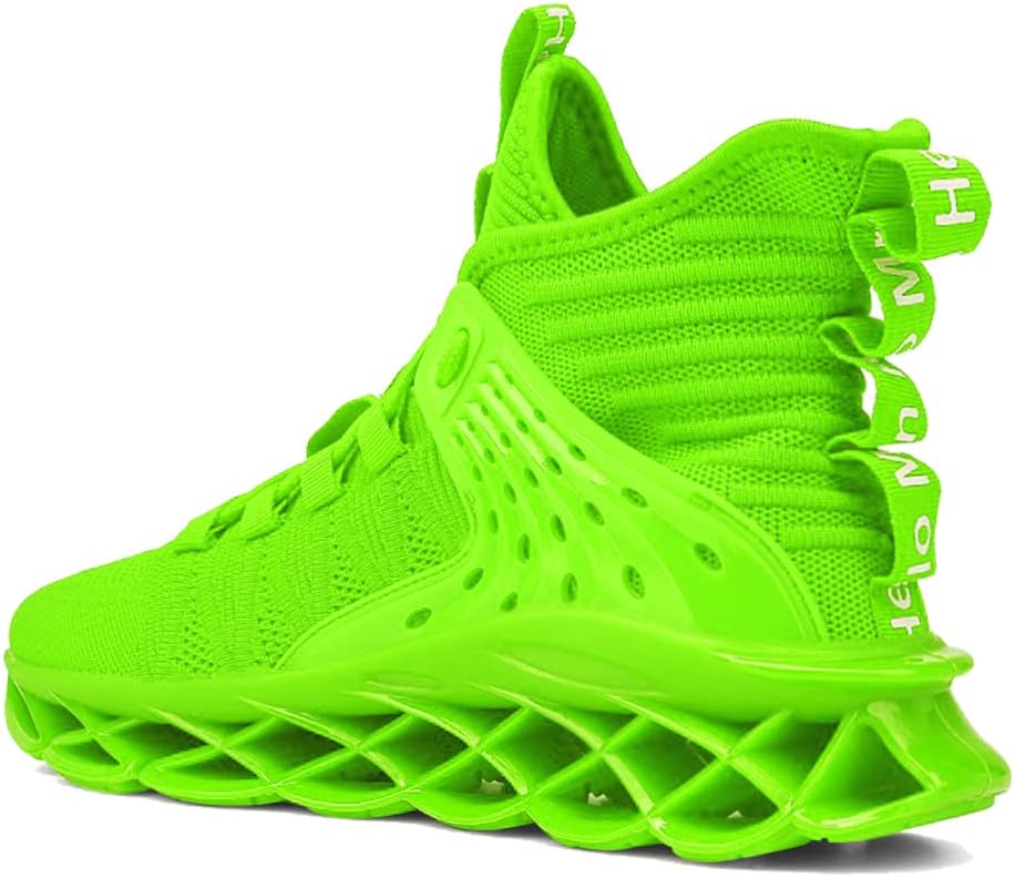 Hello MrLin Men's Running Shoes Non Slip Athletic Tennis Walking Blade Type Sneakers Hip Hop