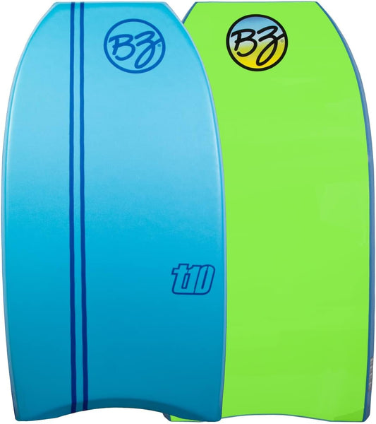 BZ BodyBoards - T-10 Progressive Series Bodyboard - HDPE Slick - Crescent Tail - PHUZION Core - 8lb Deck