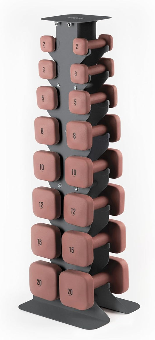 SafeGrip Dumbbells, Anti-Slip, Anti-Roll, Thick Handles, Free Weights, Square Dumbbells for Secure Workouts at Home, Weightlifting, and Personal Training