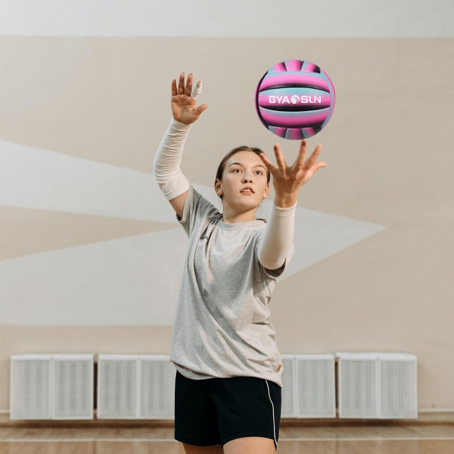 Soft Official Volleyball for Indoor Outdoor Beach, Size 5 Training Volleyball for Beginner Teenager Adult…