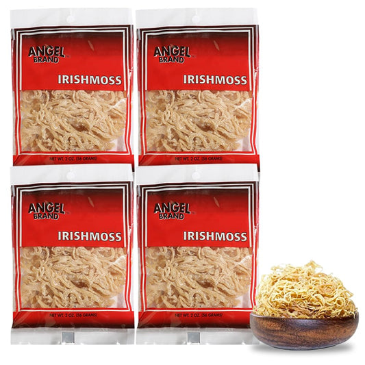 Angel Brand Irish Sea Moss 2 oz Pouch, Pack of 4 - Nutrient-Rich Sea Vegetable Harvested from Clean Ocean Waters - Irish Sea Moss for Smoothies & Soups