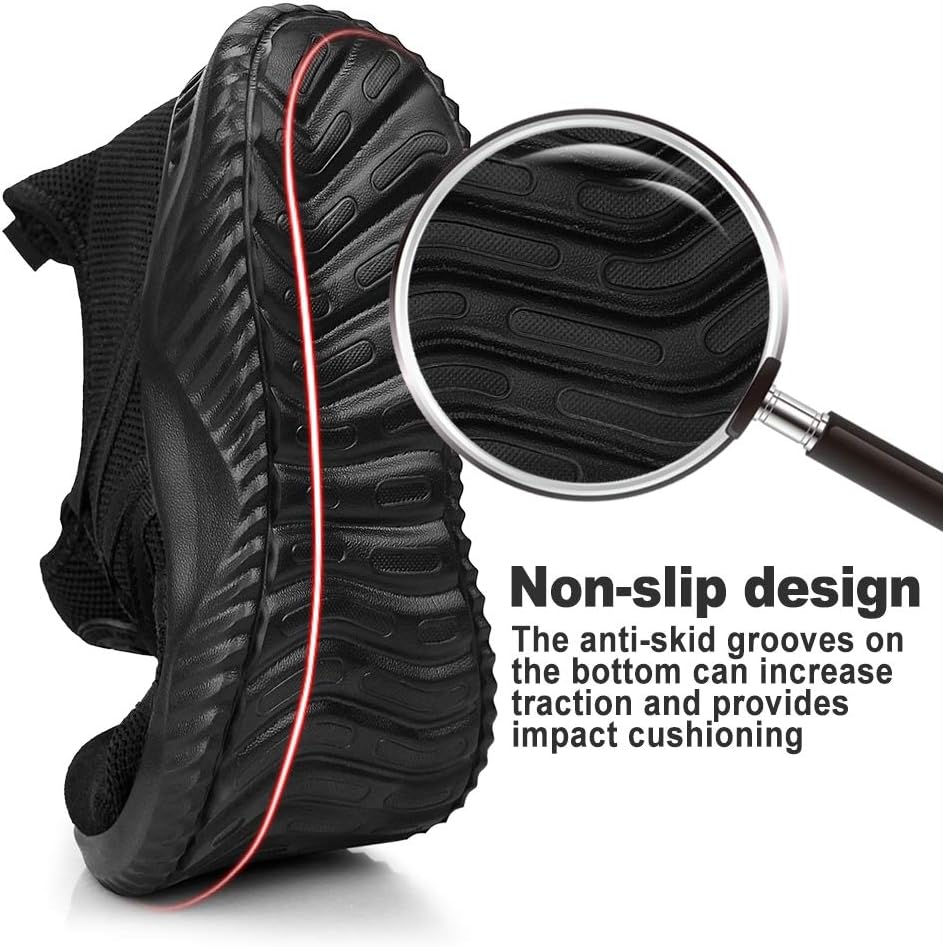 Feethit Mens Slip On Running Shoes Breathable Lightweight Comfortable Fashion Non Slip Sneakers for Men