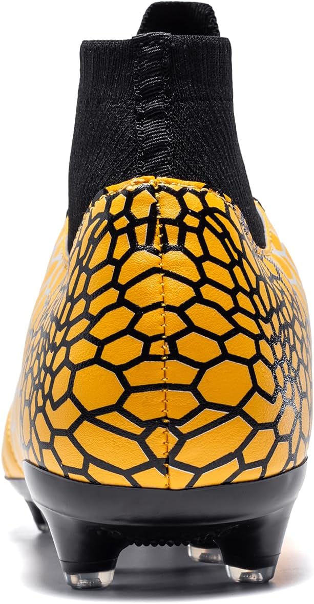 Boys Girls Soccer Cleats Youth Training Football Cleats High-top Soccer Shoes for Little/Big Kid