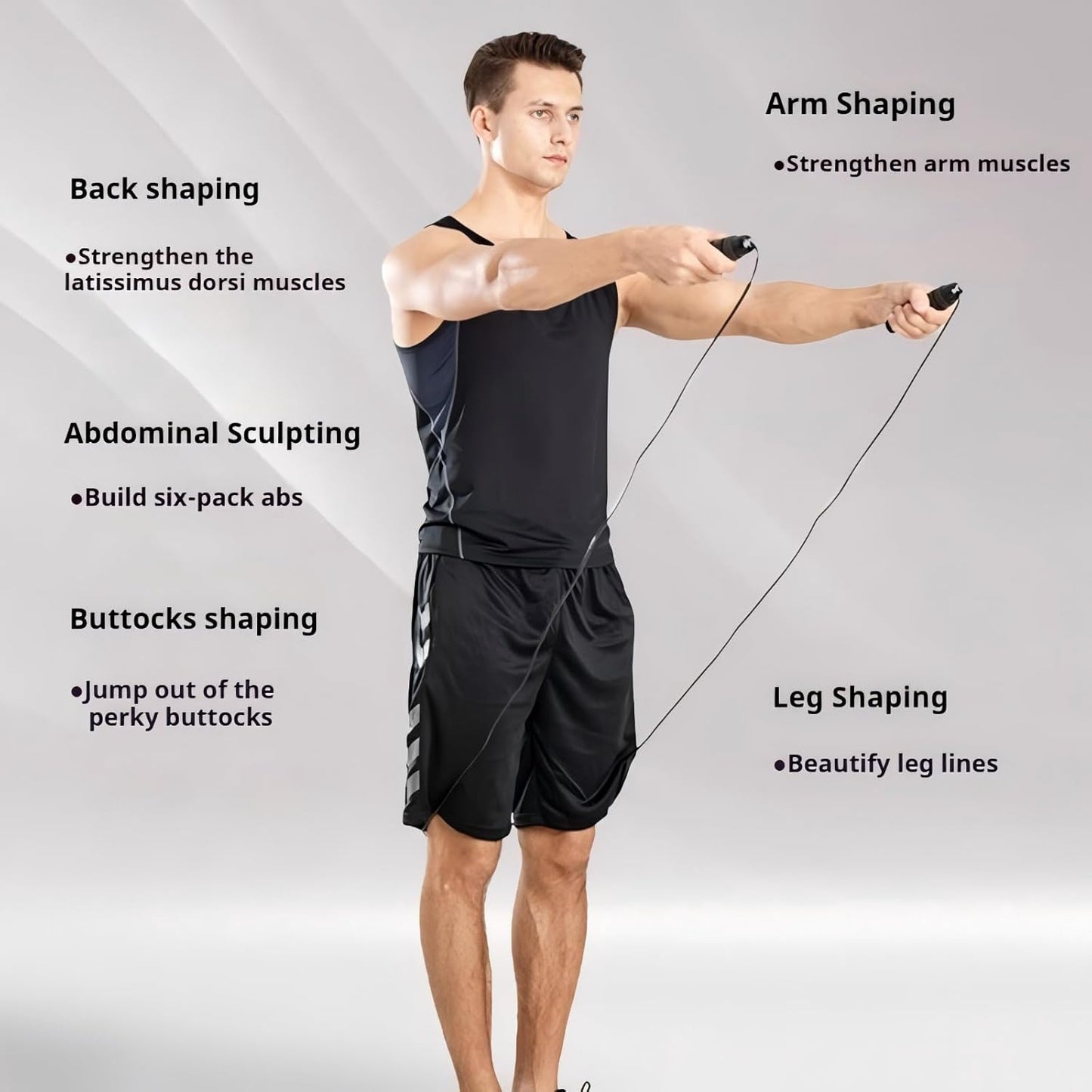 Weighted Jump Rope,Adjustable Tangle-Free Rapid Speed Steel Jumping Rope for Kids,Women and Men,Workout Jump Rope with Foam Handles,Exercise & Slim Body Skipping Rope at Home School Gym