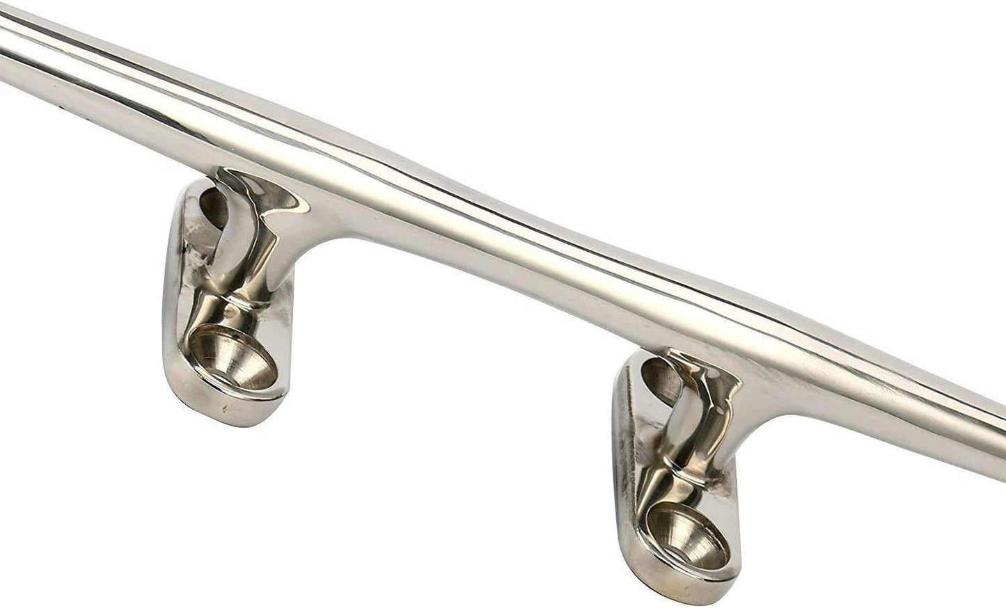 Amarine Made 4 Pack Stainless Steel Open Base Cleat-8 Inch Boat Cleats,Rope Cleat,Boat Dock Cleats - Ideal for Marine, Deck,Nautical Decor,Cabinet Pull/Towel Hook/Coat Hanger