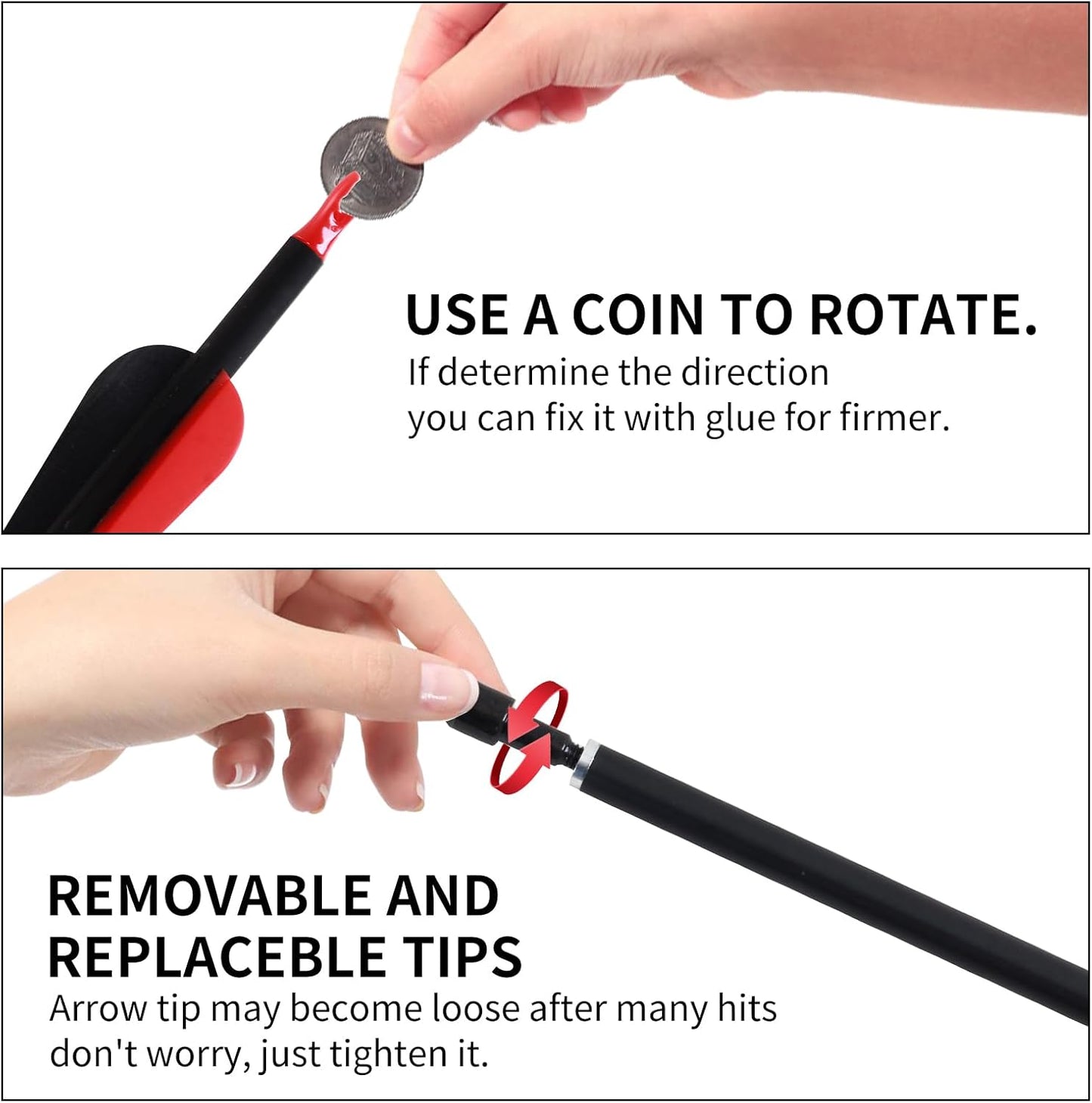 SOPOGER Archery Arrows for Compound Bow and Arrow Quiver Holder Tube, 31 Inch Arrows Practice Arrows for Recurve Bow 12 Packs, 500 Spine Hunting Arrows Carbon Fiber Target Arrow Accessories