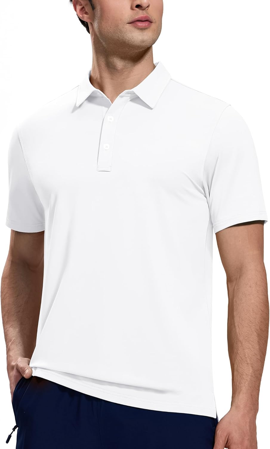 MIER Polo Shirts for Men Short Sleeve Dry Fit Performance Golf Tennis Active Collared Shirts, UPF 50+ Sun Protection