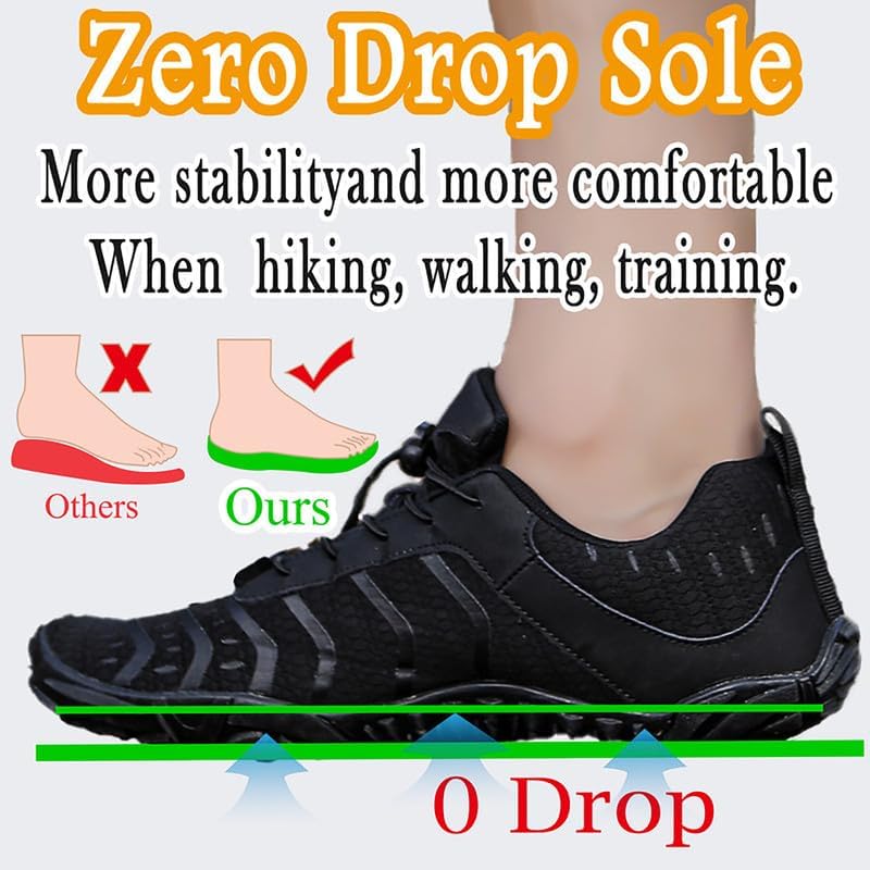 Barefoot Shoes Men Women Minimalist Shoes Zero Drop Workout Cross-Trainer Hiking Water Wide Toe Box Grounded Footwear Weightlifting Walking