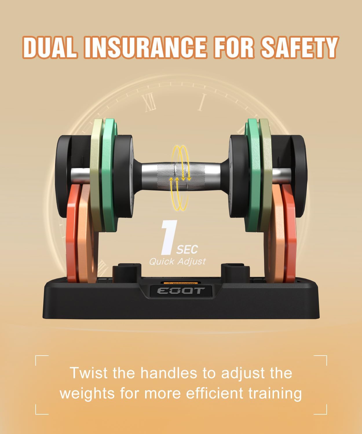 Adjustable Dumbbells Set/Single, 12.5LB/22.5LB/55LB 5 in 1 Free Adjustable Dumbbell Set with Anti-Slip Handle & Rainbow-colored Weight Plates for Home Gym, Weight Set for Women Men