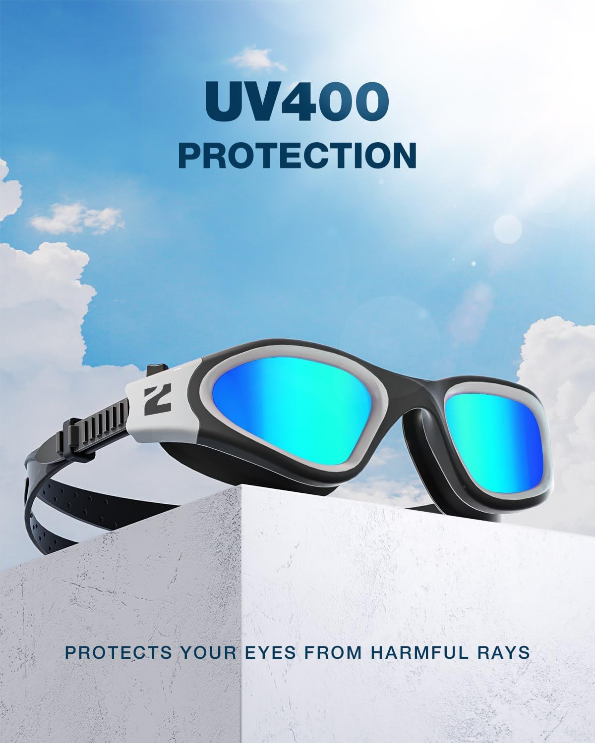 ZIONOR Swim Goggles, G1 SE Swimming Goggles Anti-fog for Adult Men Women